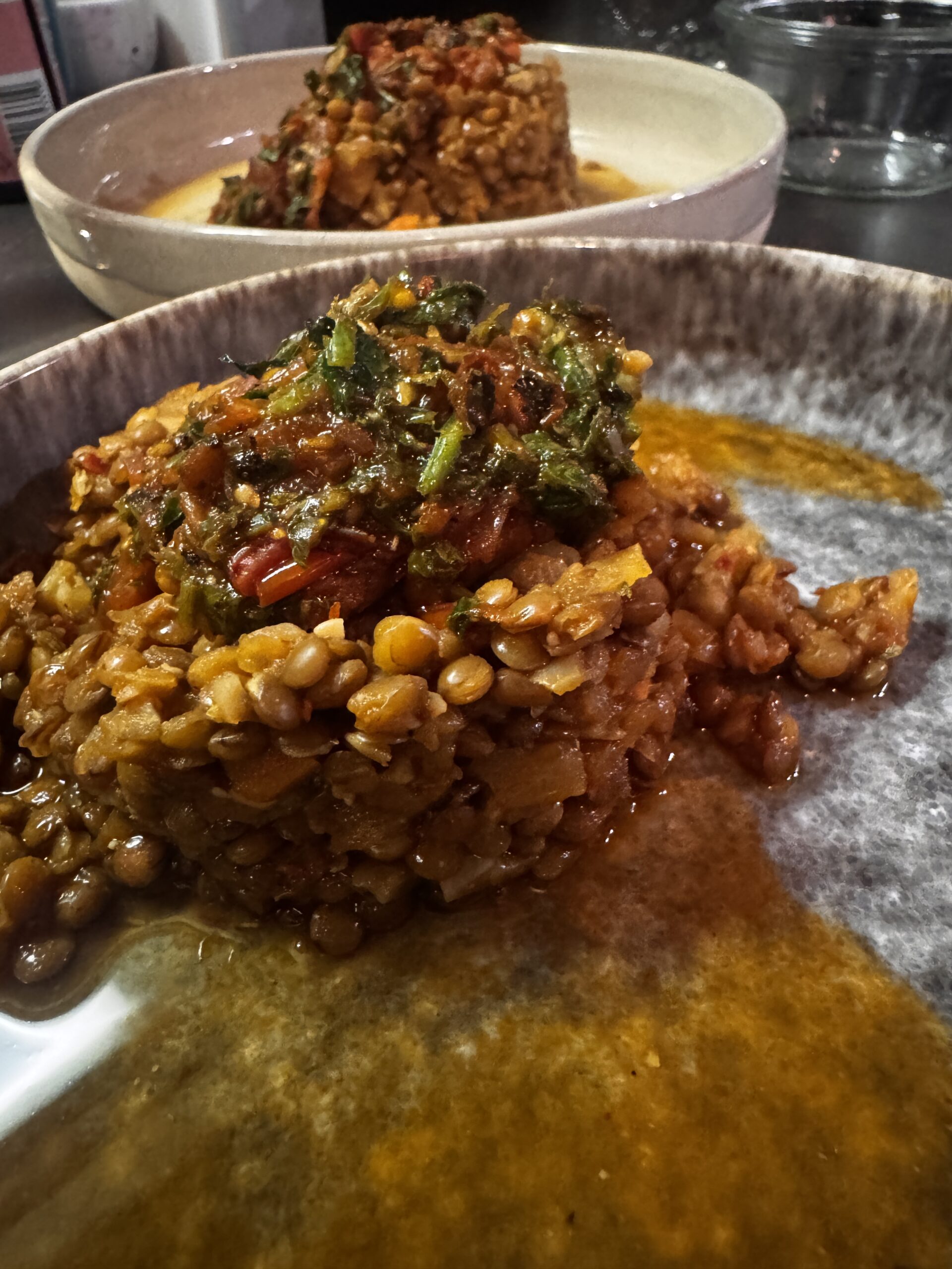 Schnelles Kichererbsen-Curry mit Spinat